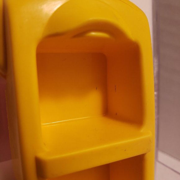 1981 CBS INC. YELLOW and RED CAR WHITE WHEELS - SESAME STREET TOY - TRUE VINTAGE - Picture 11 of 11